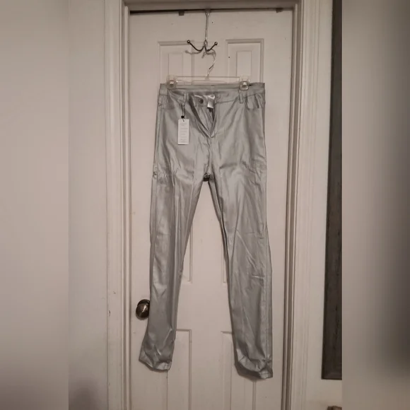 Women Gray Spandex Pants - Picture 3 of 6